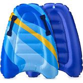 Inflatable Surf Board with Learn Swim Beach Safety Theme Surfing Swimming Summer Fun Toy for Kids Adults
