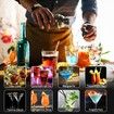 Cocktail Shaker Set 23-Piece Stainless Steel Bartender Kit with Acrylic Stand Booklet Bar Tools for Drink Mixing