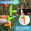 Outdoor Water Spray Sprinkler Cute Lawn Spinning Flower Kids Sprinkler Wiggle Tubes for Summer Days Attaches to Garden Age 3+