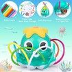 Sprinkler Octopus Water Spray Fun Garden Splash Outdoor Play Toy Kids Toddler 3+ Backyard Summer Hose Compatible Activity Gift Durable