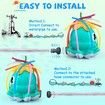 Sprinkler Octopus Water Spray Fun Garden Splash Outdoor Play Toy Kids Toddler 3+ Backyard Summer Hose Compatible Activity Gift Durable