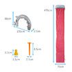 Shark Lawn Sprinkler Water Slide Red with Spraying and Inflatable Crash Pad for kids outdoor Play Pool Toys