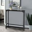 Bar Kitchen Table Dining Room Black TV Console Hallway Entryway Entrance Narrow Modern Couch Furniture Wooden Top Metal Legs