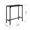 Bar Kitchen Table Dining Room Black TV Console Hallway Entryway Entrance Narrow Modern Couch Furniture Wooden Top Metal Legs