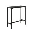 Bar Kitchen Table Dining Room Black TV Console Hallway Entryway Entrance Narrow Modern Couch Furniture Wooden Top Metal Legs