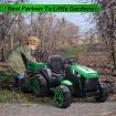 Kids Off Road Ride on Remote Control Electric Tractor Toy Trailer 12V Battery MP3 Player Safety Belt LED Light Green