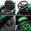 Kids Off Road Ride on Remote Control Electric Tractor Toy Trailer 12V Battery MP3 Player Safety Belt LED Light Green