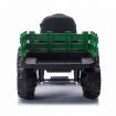 Kids Off Road Ride on Remote Control Electric Tractor Toy Trailer 12V Battery MP3 Player Safety Belt LED Light Green