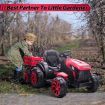 Kids Ride on Off Road Remote Control Tractor 12V Battery Electric Toy Trailer MP3 Player Safety Belt LED Light Red