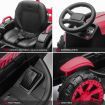 Kids Ride on Off Road Remote Control Tractor 12V Battery Electric Toy Trailer MP3 Player Safety Belt LED Light Red