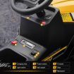 Kids Off Road Ride on Toy Tractor Remote Control 12V Battery Trailer MP3 Player Safety Belt LED Light Yellow