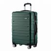 Carry On Luggage Suitcase Traveller Bag Travel Hard Shell Case Lightweight with Wheels Checked Travelling Rolling Trolley TSA Lock Green