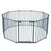 Pet Dog Playpen Safety Gate Kids Activity Centre Puppy Enclosure Pen Stair Barrier Fence Fireplace Guard Outdoor Indoor 10 Panels