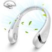 Neck Fan, 5000mAh Folding Fan, Bladeless Portable Rechargeable 3-Speed Adjustment,Hands-Free Portable Personal Fan