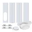 Air Conditioner Kit Max Adjustable Length 43cm -140cm Air Conditioner Window Vent Reinforced PVC Plates Seal