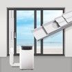 Air Conditioner Kit Max Adjustable Length 43cm -140cm Air Conditioner Window Vent Reinforced PVC Plates Seal