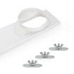 Air Conditioner Kit Max Adjustable Length 43cm -140cm Air Conditioner Window Vent Reinforced PVC Plates Seal