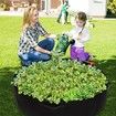 100 Gallon Round Fabric Raised Planting Bed Thicken Non-Woven Garden Veggie Grow Bag Fabric Garden for Garden Plant Vegetable Flower Herb Growing