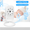Video Baby Monitor with Digital Camera,Digital 2.4Ghz Wireless Video Monitor with Temperature Monitor,960ft Transmission Range,2-Way Talk, Night Vision, High Capacity Battery