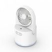Desk Misting Fan Portable Table Fan with Water,3 Speed Strong Wind USB Rechargeable Cooling Mister Fan for Home Outdoor-White