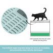 Cat Litter Box Enclosed Kitty Toilet Training Foldable Tray Top Entry Lid Front Exit Large Covered Hooded Potty Pan Furniture Scoop Green