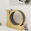Cat Exercise Wheel Toy Running Exerciser Treadmill Furniture Scratcher Board Roller Play Gym Sports Equipment with Carpet Runway