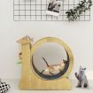 Cat Exercise Wheel Toy Running Exerciser Treadmill Furniture Scratcher Board Roller Play Gym Sports Equipment with Carpet Runway