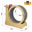 Cat Exercise Wheel Toy Running Exerciser Treadmill Furniture Scratcher Board Roller Play Gym Sports Equipment with Carpet Runway