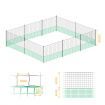 Chicken Coop Run Pen Cage Hen Chook House Fence Enclosure Poultry Mesh Net Hutch Habitat Netting Yard Farm Fencing 2100x125CM