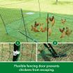 Chicken Coop Run Pen Cage Hen Chook House Fence Enclosure Poultry Mesh Net Hutch Habitat Netting Yard Farm Fencing 2100x125CM
