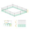 Chicken Coop Cage Pen Run Hen House Chook Fence Poultry Enclosure Mesh Net Hutch Habitat Netting Yard Farm Fencing 3000x125CM