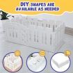 Dog Crate Pet Pen Cage Playpen Enclosure Puppy Kennel Outdoor Indoor Cat Exercise Whelping Box Plastic Portable White