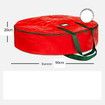 90X20cm Water Resistant Fabric Storage Dual Zippered Bag for Holiday Artificial Christmas Wreaths