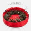 90X20cm Water Resistant Fabric Storage Dual Zippered Bag for Holiday Artificial Christmas Wreaths
