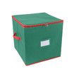 Christmas Ornament Storage Box 64 Slots Dual Zipper Durable Holiday Decoration Organiser Safe Storage