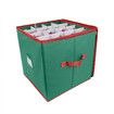Christmas Ornament Storage Box 64 Slots Dual Zipper Durable Holiday Decoration Organiser Safe Storage
