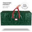 135cm Medium Christmas Tree Storage Bag Durable Reinforced Handles & Dual Zipper Waterproof Material Protects from Dust, Moisture & Insect (Green)