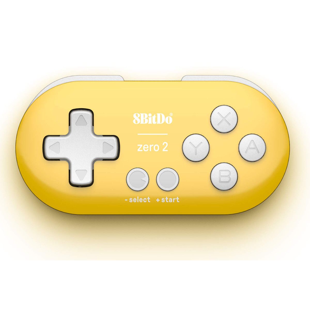 8Bitdo Zero 2 Bluetooth Key Chain Sized Mini Controller for Nintendo Switch,Windows,Android and macOS (Yellow Edition)