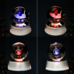 3D Night Light for Kids,Crystal Ball with LED Colorful Lighting Base,Kids Bedroom Decor as Xmas Holiday Birthday Gifts for Boys Girls (Eevee)