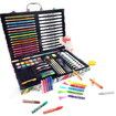 138pcs Crayons Oil Pastels Assorted Washable Marker Colored Pencils Art Painting Wooden case Set Kids