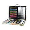 138pcs Crayons Oil Pastels Assorted Washable Marker Colored Pencils Art Painting Wooden case Set Kids