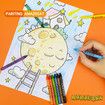 59pcs Crayons Oil Pastels Assorted Washable Marker Colored Pencils Art Painting Carton Set Kids
