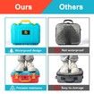 Portable Shoulder Bag for Nintend Switch and oled Explosion-proof Box Travel Handbag Hard Cover Accessories Carrying Case Color Blue And Orange