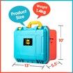 Portable Shoulder Bag for Nintend Switch and oled Explosion-proof Box Travel Handbag Hard Cover Accessories Carrying Case Color Blue And Orange