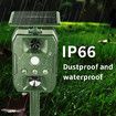 Solar Powered Bird Repeller Ultrasonic Motion Sensor Animal Repeller