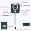 Solar Power Ultrasonic Pest Control Animal Repeller