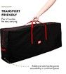 Christmas Tree Storage Bag Waterproof Durable Dual Zipper Reinforced Handles Black Large Tree 165 x 38 x 76cm Black