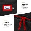 Christmas Tree Storage Bag Waterproof Durable Dual Zipper Reinforced Handles Black Large Tree 165 x 38 x 76cm Black