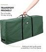 Christmas Tree Storage Bag Waterproof Durable Dual Zipper Reinforced Handles Black Large Tree 165 x 38 x 76cm Green