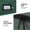 Christmas Tree Storage Bag Waterproof Durable Dual Zipper Reinforced Handles Black Large Tree 165 x 38 x 76cm Green